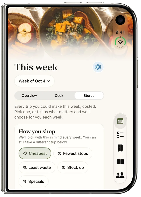The folded iPhone Duo on Stores: how you shop, cheapest or fewest stops